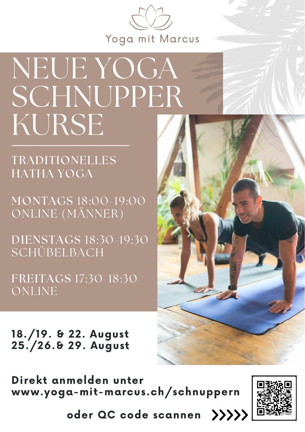 Event image for Online Yoga Schnupperstunde